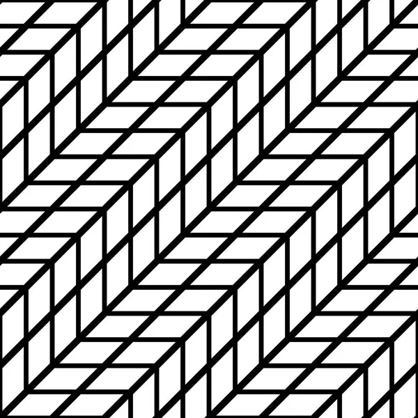 Entwerfen Sie Nahtlose Monochrome Zickzackmuster Abstrakter Geometrischer Hintergrund Vektorkunst — Stockvektor