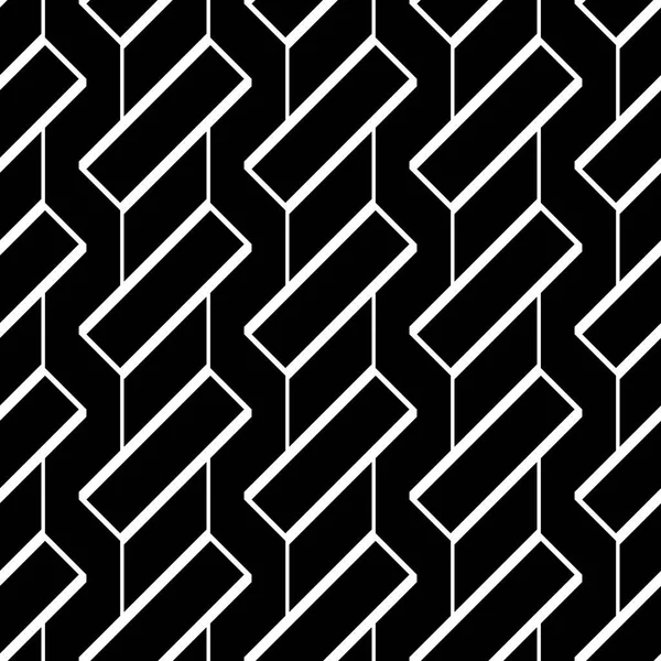 Design Nahtlose Monochrome Geometrische Muster Abstrakter Hintergrund Vektorkunst — Stockvektor