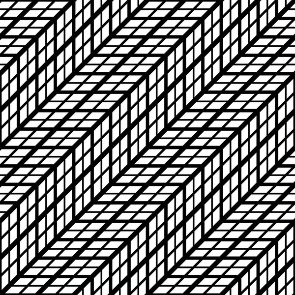 Diseña Patrón Zigzag Monocromo Sin Costuras Fondo Abstracto Arte Vectorial — Archivo Imágenes Vectoriales