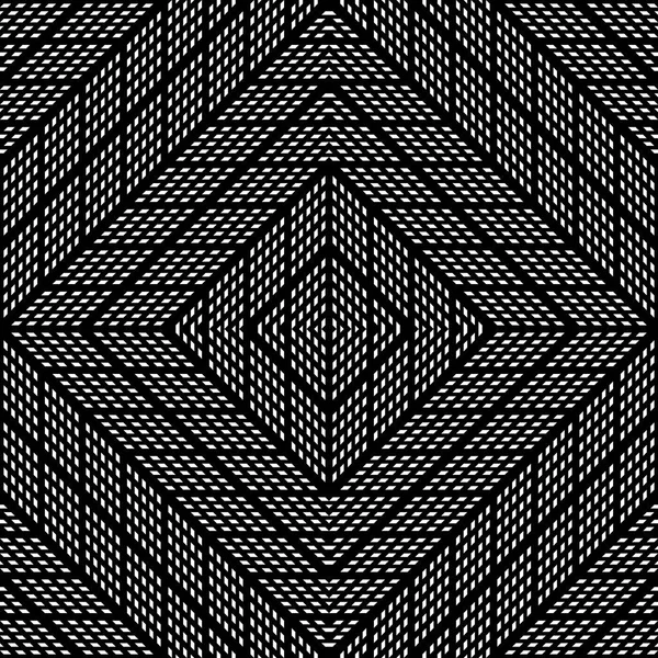 Design Seamless Monochrome Geometric Pattern Abstract Background Vector Art — Stock Vector