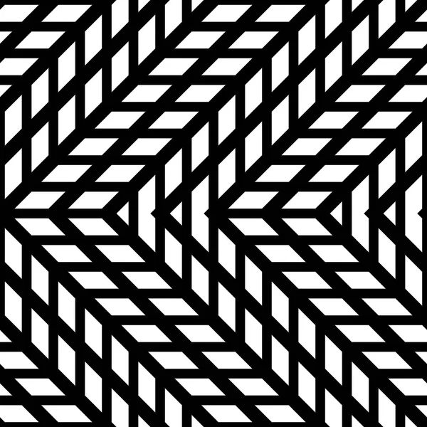 Diseña Patrón Zigzag Monocromo Sin Costuras Fondo Abstracto Arte Vectorial — Archivo Imágenes Vectoriales