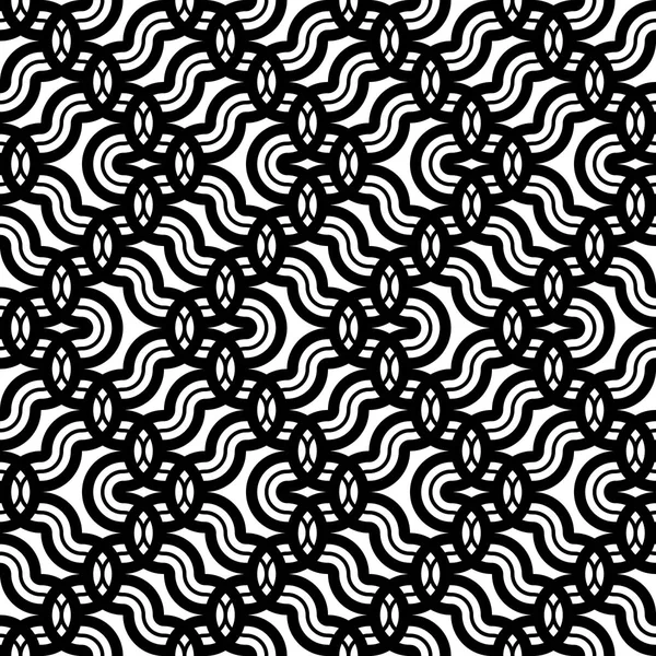 Ontwerp Naadloze Monochroom Zigzag Patroon Abstract Achtergrond Raspen Vector Kunst — Stockvector