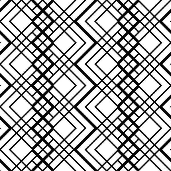 Design Seamless Monochrome Diamond Pattern Abstract Zigzag Background Vector Art — Stock Vector