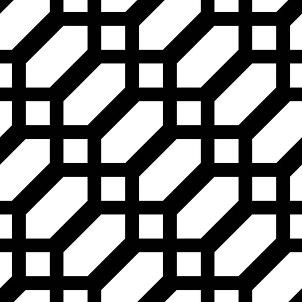 Conception Motif Grille Monochrome Sans Couture Contexte Abstrait Art Vectoriel — Image vectorielle