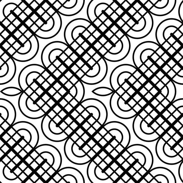 Ontwerp Naadloze Monochroom Zigzag Patroon Abstract Achtergrond Raspen Vector Kunst — Stockvector