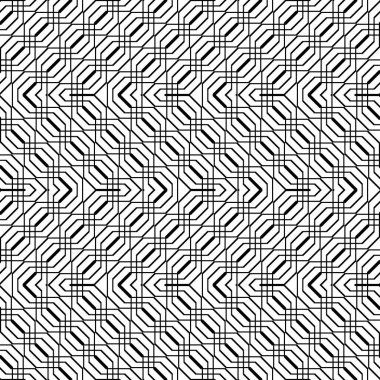 Tasarım Dikişsiz tek renkli geometrik desen. Zikzak arka plan. Vektör sanat