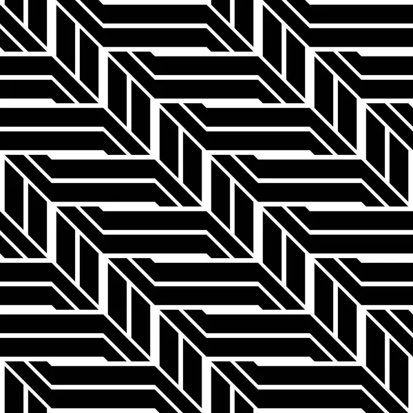 Diseña Patrón Zigzag Monocromo Sin Costuras Fondo Abstracto Arte Vectorial — Archivo Imágenes Vectoriales