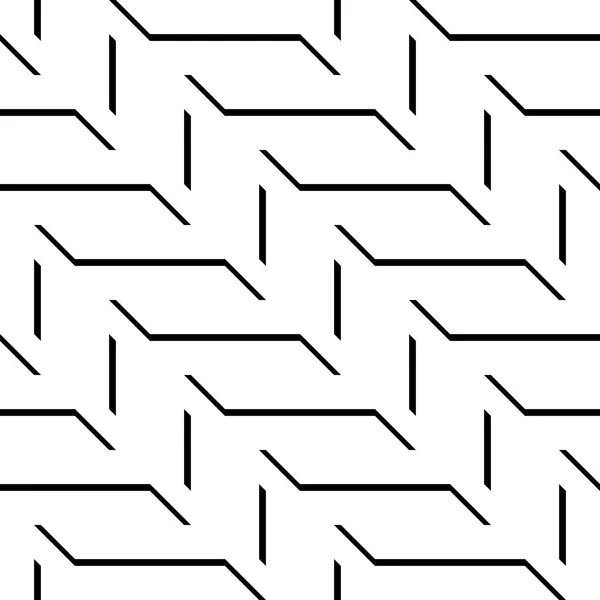 Diseña Patrón Zigzag Monocromo Sin Costuras Fondo Abstracto Arte Vectorial — Archivo Imágenes Vectoriales