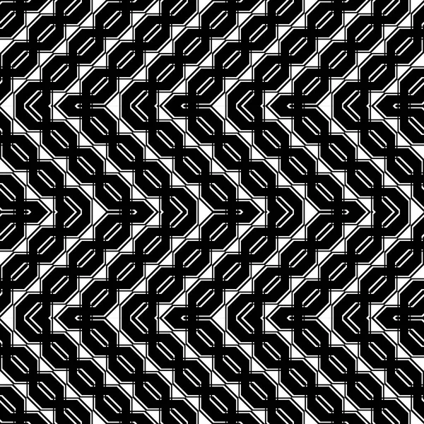 Дизайн Безшовного Монохромного Геометричного Візерунка Абстрактний Зигзаг Фон Векторне Мистецтво — стоковий вектор