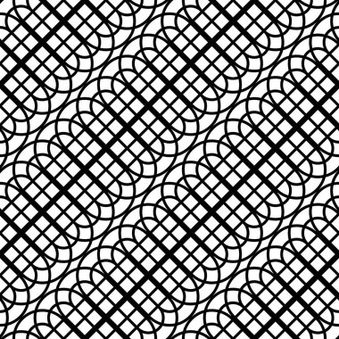Tasarım Dikişsiz tek renkli geometrik desen. Özet satırları arka plan dokulu. Vektör sanat