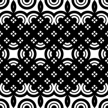 Tasarım Dikişsiz tek renkli dekoratif desen. Geometrik arka plan. Vektör sanat