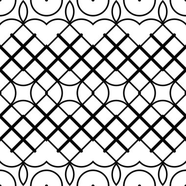 Tasarım Dikişsiz tek renkli dekoratif desen. Geometrik arka plan. Vektör sanat