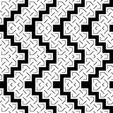 Tasarım Dikişsiz tek renkli zikzak desen. Arka plan. Vektör sanat