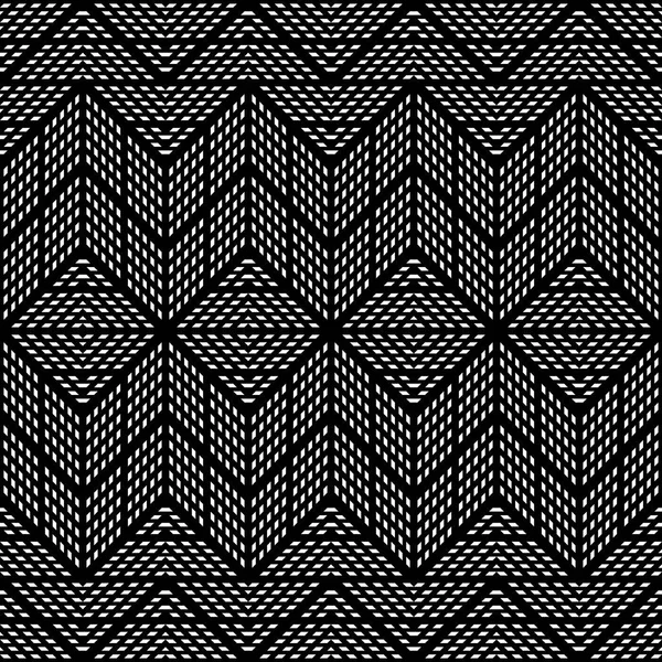 Дизайн Безшовного Монохромного Геометричного Візерунка Абстрактний Зигзаг Фон Векторне Мистецтво — стоковий вектор