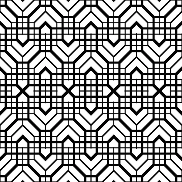 Dimensjonerende Sømløst Monokrom Geometrisk Mønster Abstrakt Sikksakk Bakgrunn Vektorkunst – stockvektor