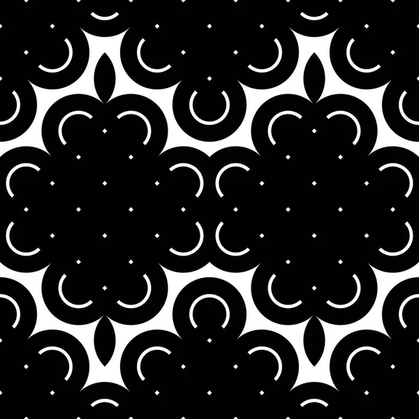 Diseña Patrón Floral Monocromo Sin Costuras Fondo Decorativo Abstracto Arte — Archivo Imágenes Vectoriales