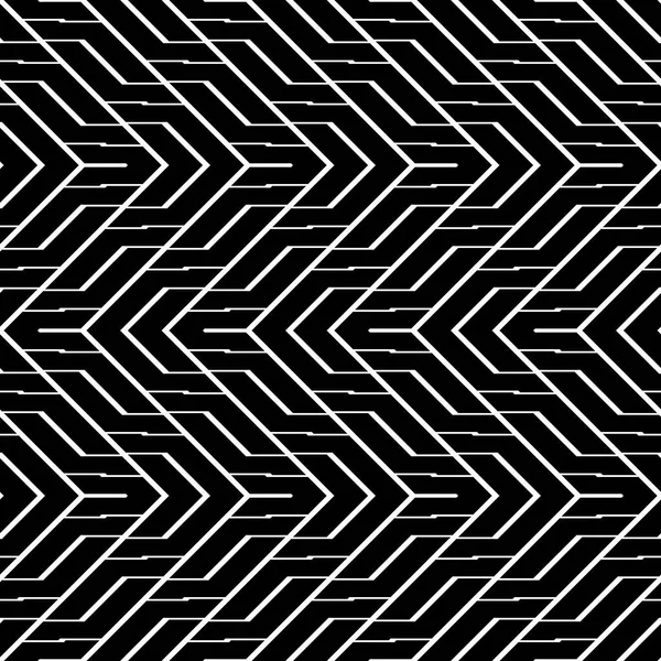 Design Senza Soluzione Continuità Modello Zig Zag Monocromatico Sfondo Astratto — Vettoriale Stock