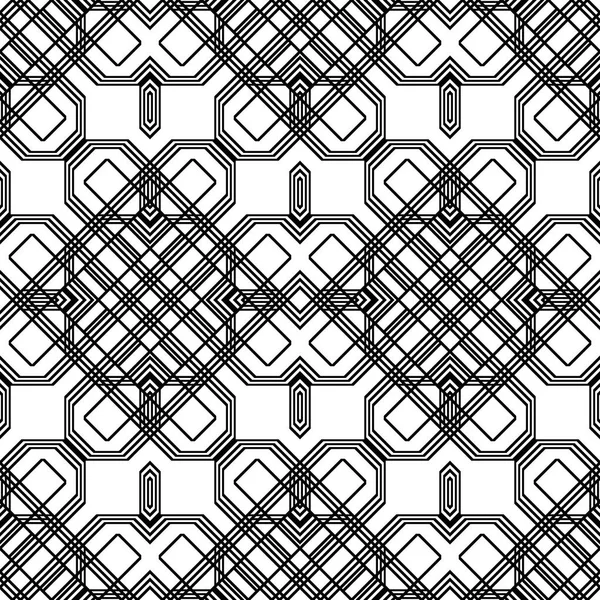Design Motif Géométrique Monochrome Sans Couture Fond Abstrait Art Vectoriel — Image vectorielle