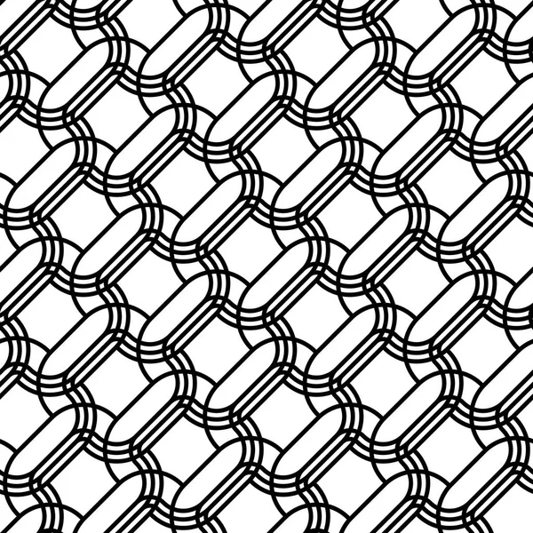 デザイン シームレスな白黒格子パターン 抽象的な背景 ベクター アート — ストックベクタ