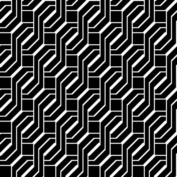 Design Seamless Monochrome Zigzag Pattern Abstract Background Vector Art — Stock Vector