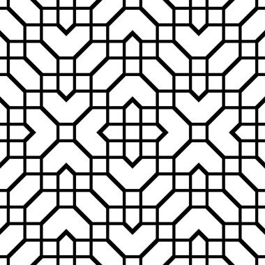 Kusursuz tek renkli ızgara deseni tasarla. Soyut geometrik arkaplan. Vektör sanatı