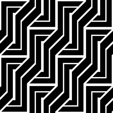 Tasarım Dikişsiz tek renkli zikzak desen. Arka plan. Vektör sanat