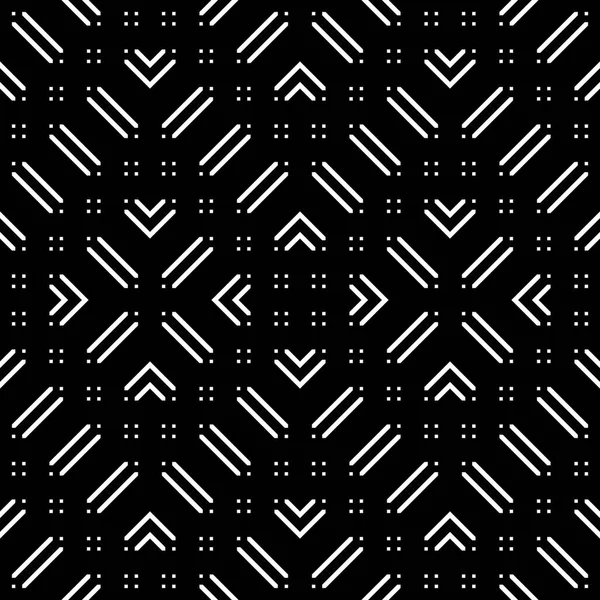 Design Seamless Monochrome Grating Pattern Abstract Geometric Background Vector Art — Stock Vector