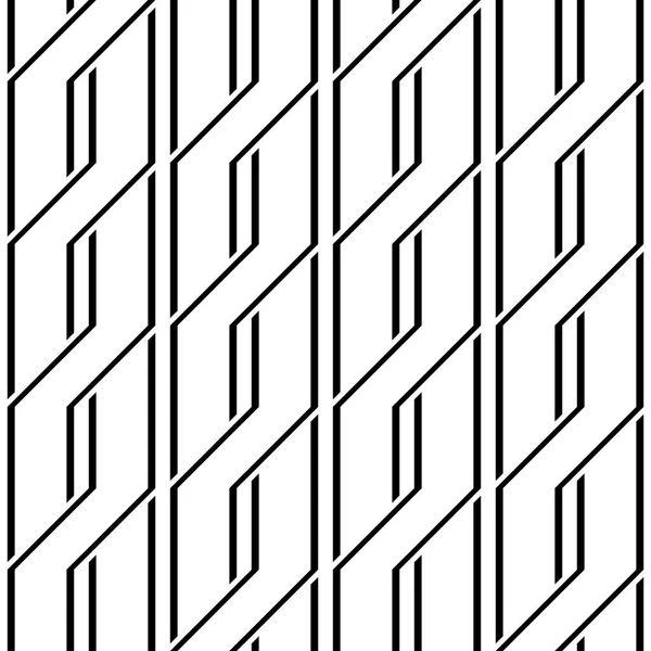 Diseña Patrón Zigzag Monocromo Sin Costuras Fondo Abstracto Arte Vectorial — Archivo Imágenes Vectoriales