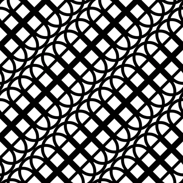 Design Nahtlose Monochrome Geometrische Muster Abstrakte Linien Strukturierten Hintergrund Vektorkunst — Stockvektor