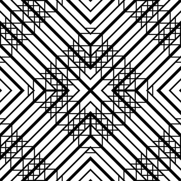 Conception Motif Grille Monochrome Sans Couture Contexte Abstrait Art Vectoriel — Image vectorielle