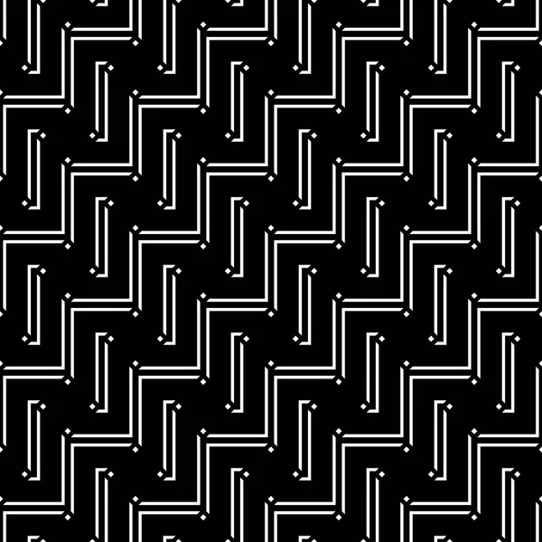 Design Seamless Monochrome Zigzag Pattern Abstract Background Vector Art — Stock Vector