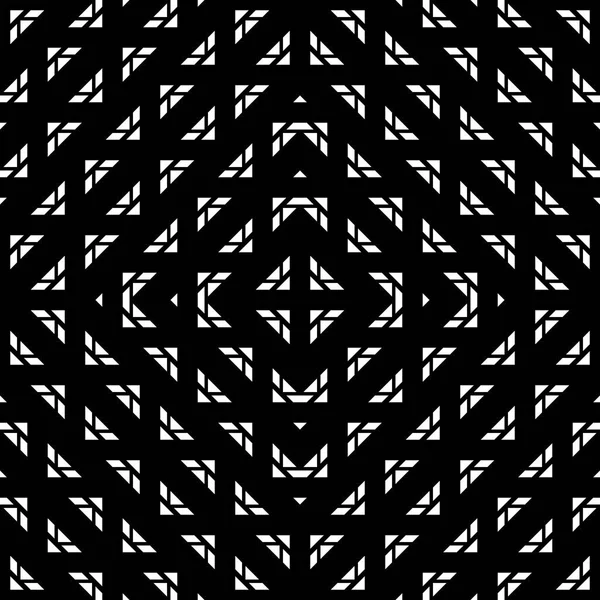 Navrhnout Bezešvé Monochromatické Mřížky Vzor Abstraktní Geometrické Pozadí Vektorové Umění — Stockový vektor