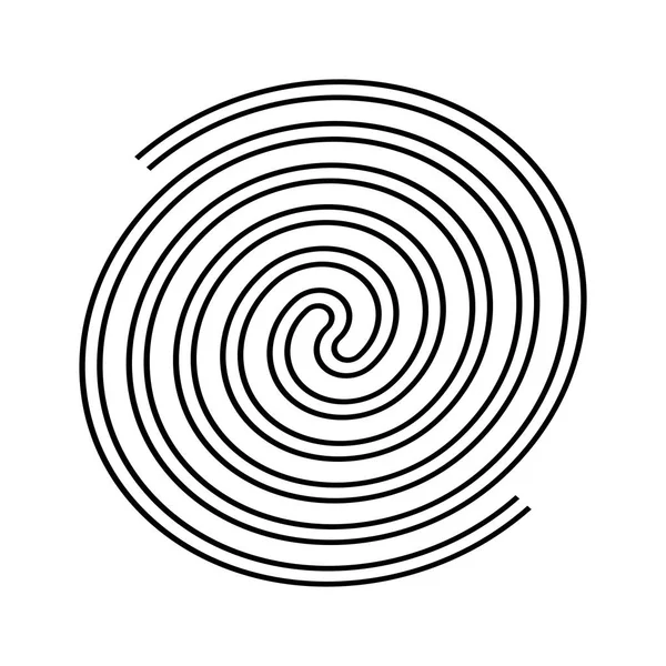 Conception Monochrome Labyrinthe Illusion Fond Élément Design Abstrait Illustration Vectorielle — Image vectorielle