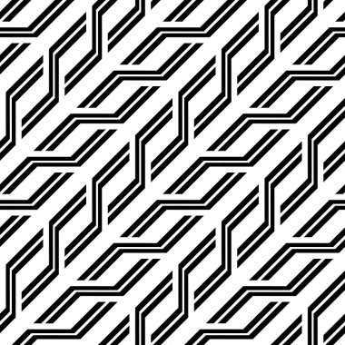 Tasarım Dikişsiz tek renkli zikzak desen. Arka plan. Vektör sanat