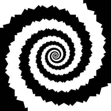 Tek renkli sarmal hareket yanılsama arka plan tasarım. Soyut bozulma zemin. Vektör sanat illüstrasyon