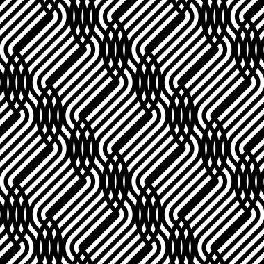 Tasarım Dikişsiz tek renkli çizgili desen. Arka plan. Vektör sanat