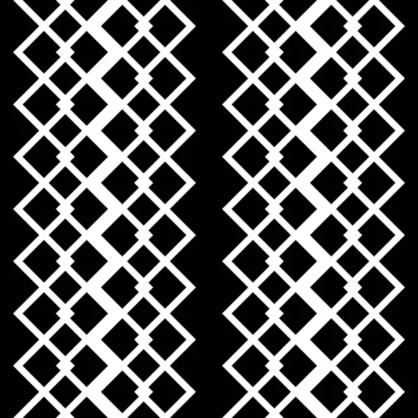 Conception Motif Grille Monochrome Sans Couture Contexte Abstrait Art Vectoriel — Image vectorielle