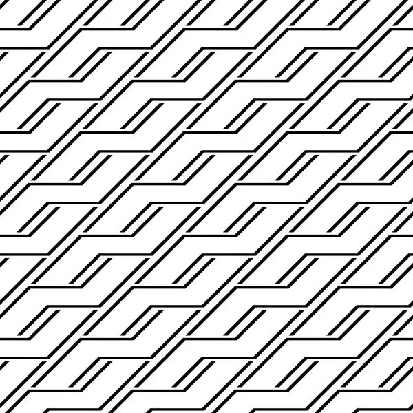 Diseña Patrón Zigzag Monocromo Sin Costuras Fondo Abstracto Arte Vectorial — Archivo Imágenes Vectoriales