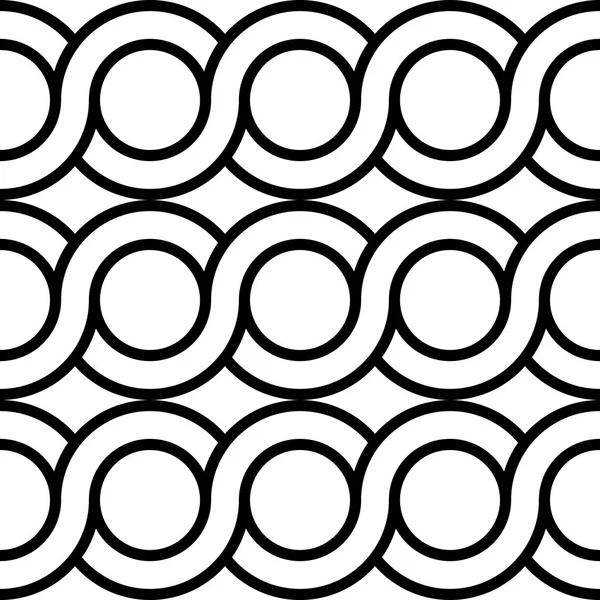 Design Espiral Sem Costura Torcida Padrão Fundo Círculo Monocromático Abstrato —  Vetores de Stock