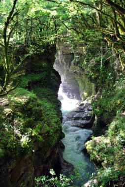 Martvili Canyon, Gürcistan'daki dağ nehir