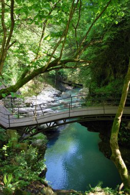 Nehrin Martvili Kanyon, Gürcistan'daki bir köprü ile