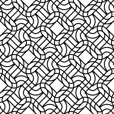 Tasarım Dikişsiz tek renkli geometrik desen. Özet satırları arka plan dokulu. Vektör sanat