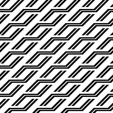 Tasarım Dikişsiz tek renkli zikzak desen. Arka plan. Vektör sanat