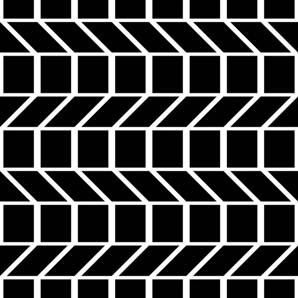 Entwerfen Nahtlose Monochrome Illusionsmuster Abstrakter Geometrischer Hintergrund Vektorkunst — Stockvektor