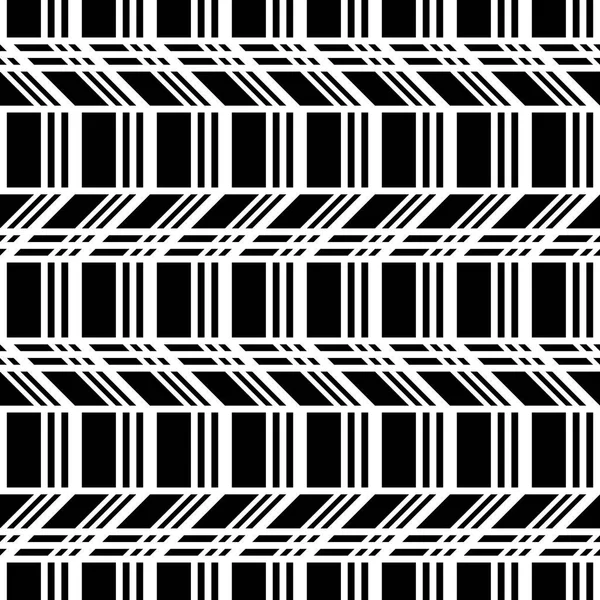 Entwerfen Nahtlose Monochrome Illusionsmuster Abstrakter Hintergrund Vektorkunst — Stockvektor