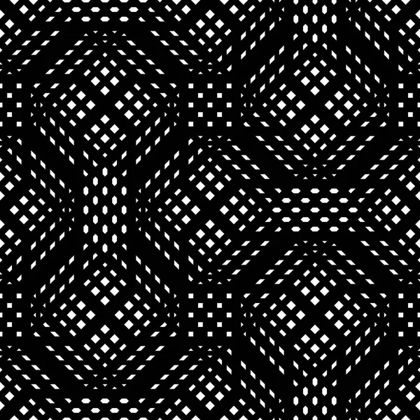 Design Seamless Monochrome Geometric Pattern Abstract Lines Textured Background Vector — Stock Vector