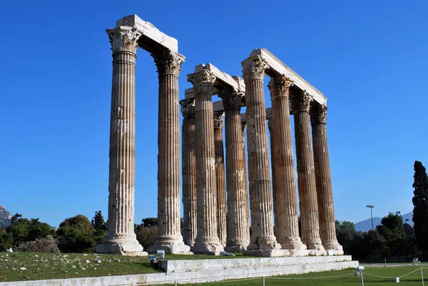 Templo Zeus Olímpico Atenas Grécia — Fotografia de Stock