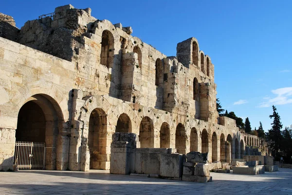 Odeon Herodes Atticus Akropolisz Athén Görögország — Stock Fotó