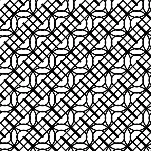 Design Nahtloses Monochromes Wellenmuster Abstrakte Linien Strukturierten Hintergrund Vektorkunst — Stockvektor
