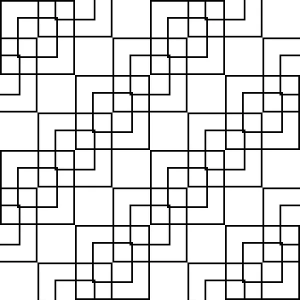 Ontwerp Naadloos Monochroom Geometrisch Patroon Abstracte Achtergrond Vectorkunst — Stockvector
